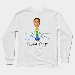 Nicolas Phage Bacteriophage Virus Long Sleeve T-Shirt